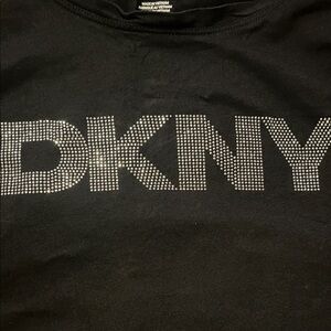 DKNY Rhinestone Women’s Tee in Black